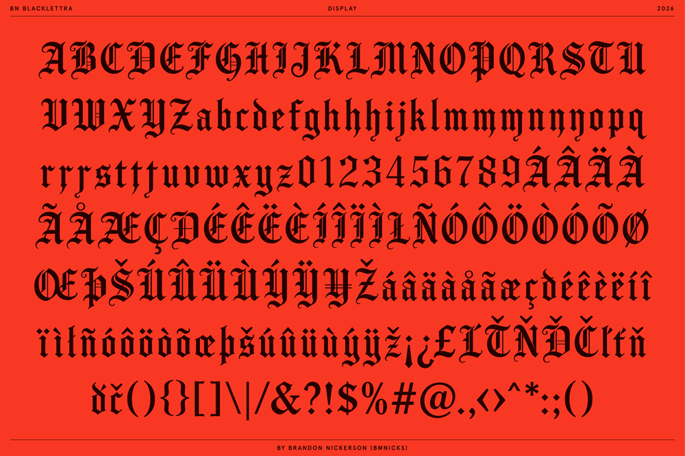 BN Blacklettra | BN Type Foundry